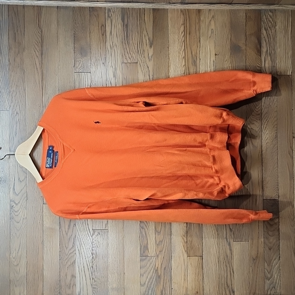 Polo Ralph Lauren Mens XL Burnt Orange Sweater